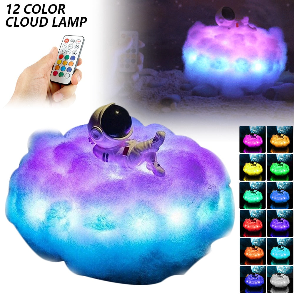 AstroPuff - LED Colorful Clouds Astronaut Lamp