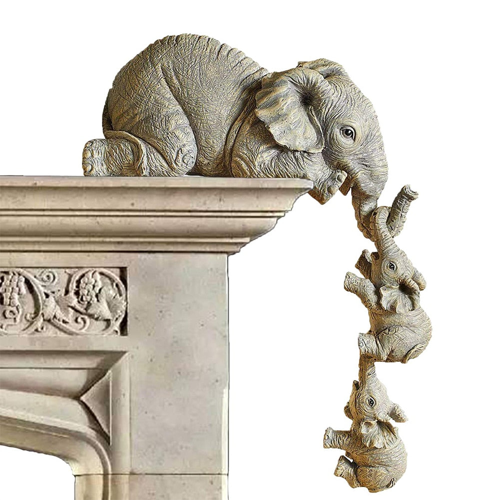 Trunkee - Three Piece Elephant Statue